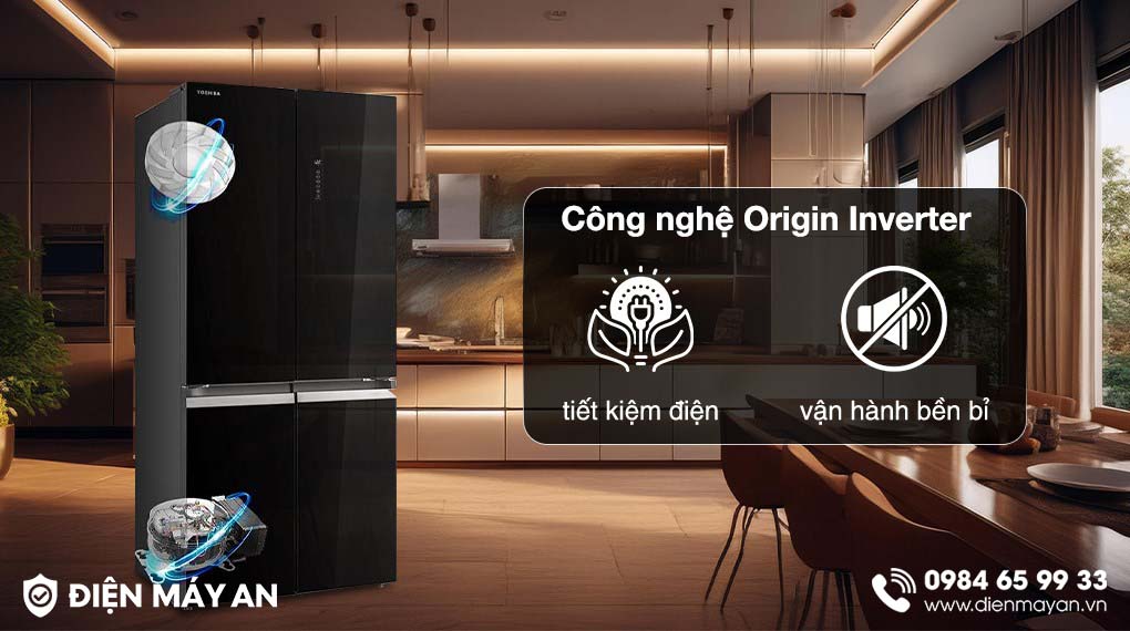 Tủ Lạnh Toshiba Inverter 515 Lít GR-RF665WIA-PGV(22)-XK - công nghệ tiết kiệm điện